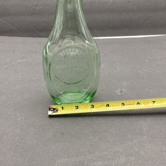 VTG New Creek Station Paddy Town M Glass Bottle Centennial Green Keyser W VA 74 - Picture 5 of 9